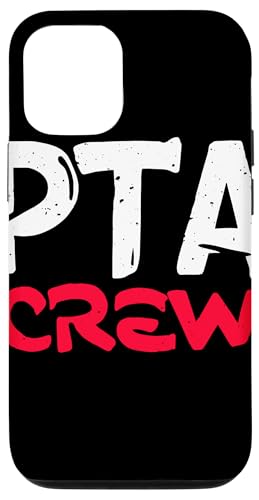 PTA Crew Distressed Statement Eltern Lehrer Gemeinschaft Hülle für iPhone 12/12 Pro von Schulteam Engagement Unterstützung PTA Crew