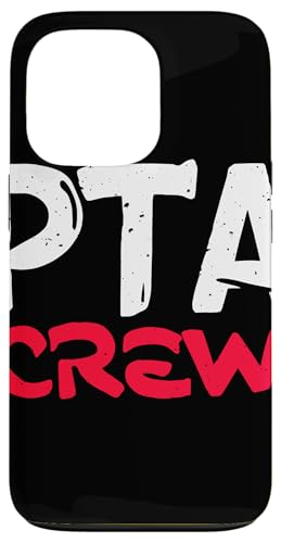 PTA Crew Distressed Statement Eltern Lehrer Gemeinschaft Hülle für iPhone 13 Pro von Schulteam Engagement Unterstützung PTA Crew