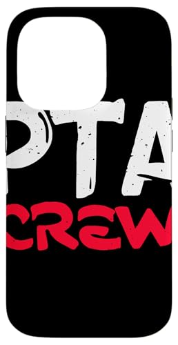 PTA Crew Distressed Statement Eltern Lehrer Gemeinschaft Hülle für iPhone 14 Pro von Schulteam Engagement Unterstützung PTA Crew