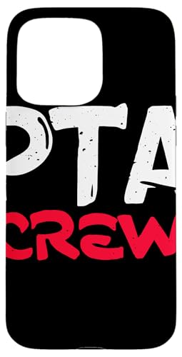 PTA Crew Distressed Statement Eltern Lehrer Gemeinschaft Hülle für iPhone 15 Pro Max von Schulteam Engagement Unterstützung PTA Crew