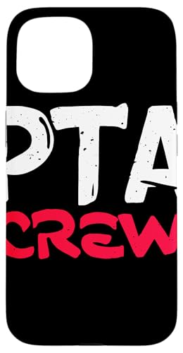 PTA Crew Distressed Statement Eltern Lehrer Gemeinschaft Hülle für iPhone 15 von Schulteam Engagement Unterstützung PTA Crew