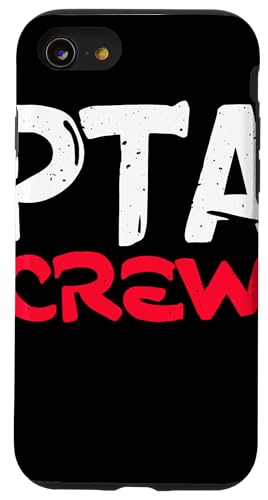 PTA Crew Distressed Statement Eltern Lehrer Gemeinschaft Hülle für iPhone SE (2020) / 7 / 8 von Schulteam Engagement Unterstützung PTA Crew