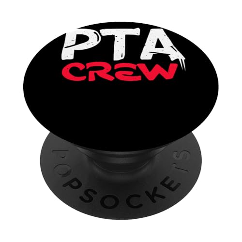 PTA Crew Distressed Statement Eltern Lehrer Gemeinschaft PopSockets Klebender PopGrip von Schulteam Engagement Unterstützung PTA Crew