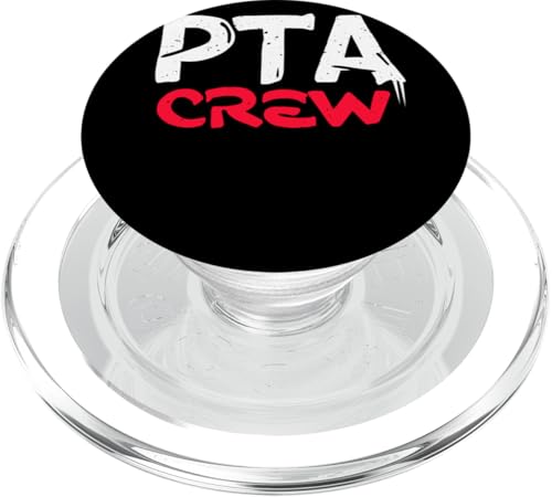 PTA Crew Distressed Statement Eltern Lehrer Gemeinschaft PopSockets PopGrip für MagSafe von Schulteam Engagement Unterstützung PTA Crew