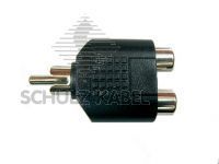 Schulz S 63 2 RCA-Buchsen an 1 RCA-Stecker Schulz S 63 2 RCA-Buchsen an 1 RCA-Stecker von Schulz Kabel