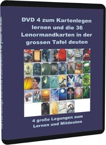 DVD 4 zum Kartenlegen lernen und die 36 Lenormandkarten in der grossen Tafel deuten: 4 große Legungen zum Lernen und Mitdeuten von Schulze, Angelina