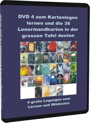 DVD 4 zum Kartenlegen lernen und die 36 Lenormandkarten in der grossen Tafel deuten: 4 große Legungen zum Lernen und Mitdeuten von Schulze, Angelina