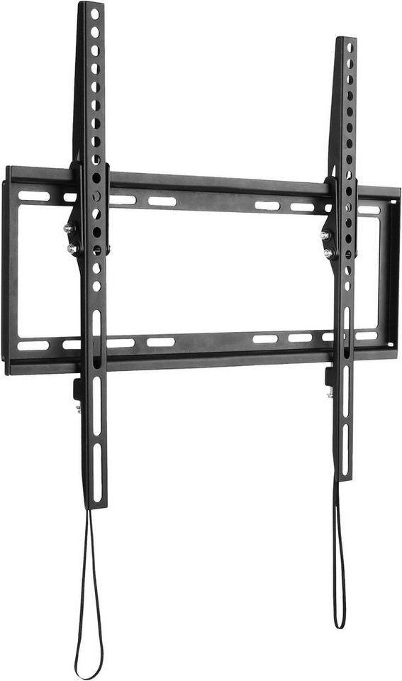 Schwaiger 719369 TV-Wandhalterung, (bis 75 Zoll, neigbar, bis 35kg, bis 400x400mm, Zugschlaufen zur Entriegelung, schwarz) von Schwaiger