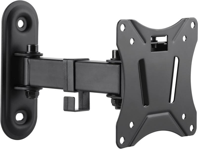 Schwaiger 719390 TV-Wandhalterung, (bis 29 Zoll, neigbar, schwenkbar, bis 25kg, bis 100x100mm, integrierte Kabelführung, schwarz) von Schwaiger