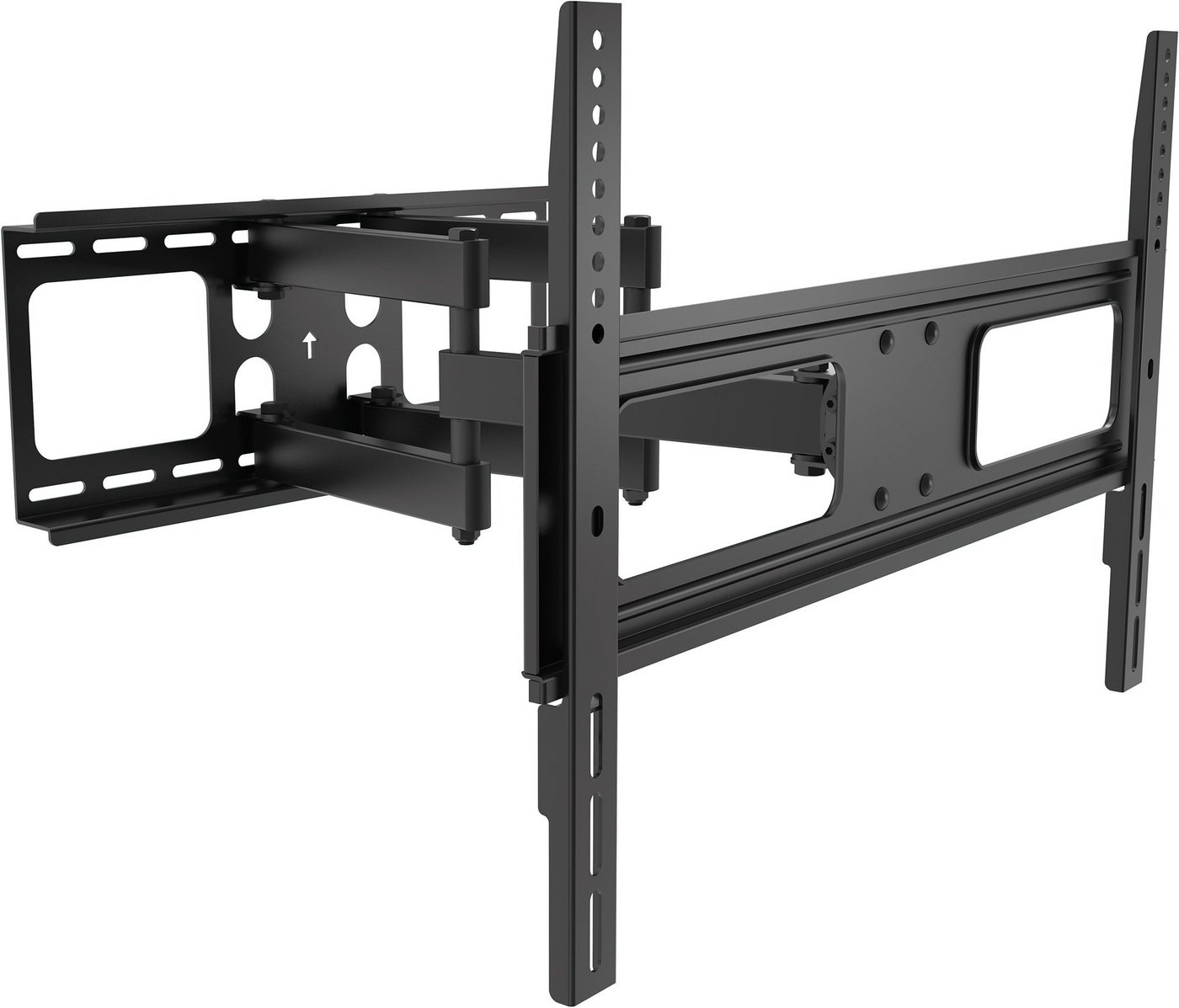 Schwaiger 719437 TV-Wandhalterung, (bis 86 Zoll, neigbar, schwenkbar, drehbar, bis 50kg, bis 600x400mm, schwarz) von Schwaiger