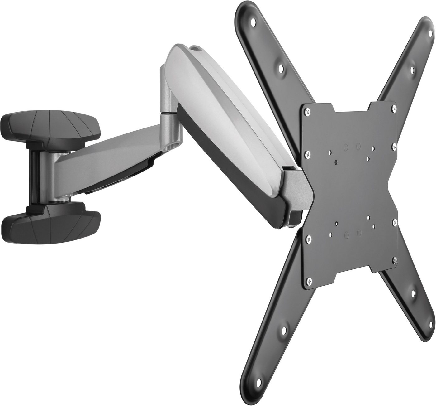 Schwaiger TV-Wandhalterung 719444, (bis 55 Zoll, neigbar, schwenkbar, drehbar, bis 30kg, bis 400x400mm, integrierte Kabelführung, schwarz) von Schwaiger