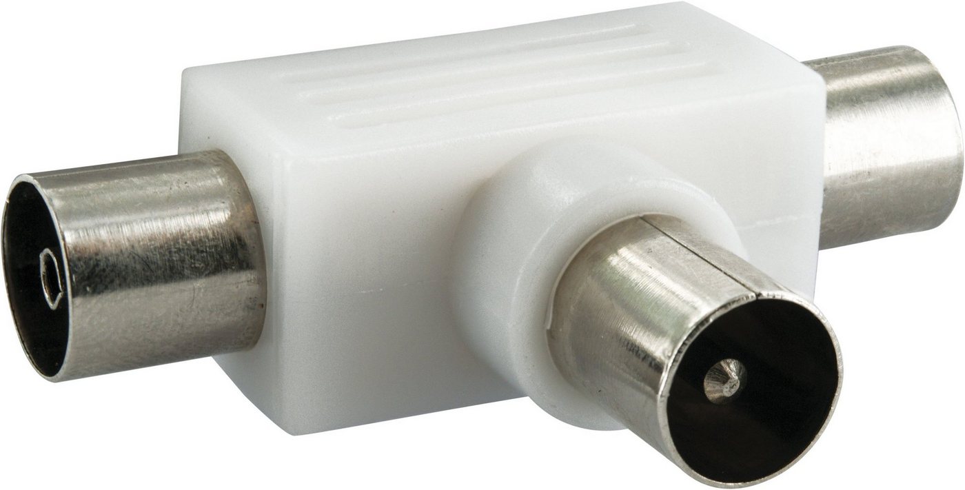 Schwaiger ASV27 532 TV-Adapter IEC Stecker zu IEC Buchse, für Kabel- und Antennenanlagen von Schwaiger