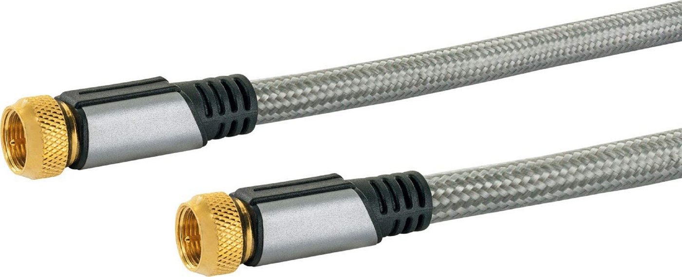 Schwaiger Ainstein 4M SAT Anschlusskabel F-Stecker zu F-Stecker 110dB SAT-Kabel, (0.4 cm) von Schwaiger