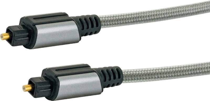 Schwaiger Ainstein Premium Lichtwellenleiter Anschlusskabel 2xTOSLINK Stecker 1m Audio- & Video-Kabel von Schwaiger