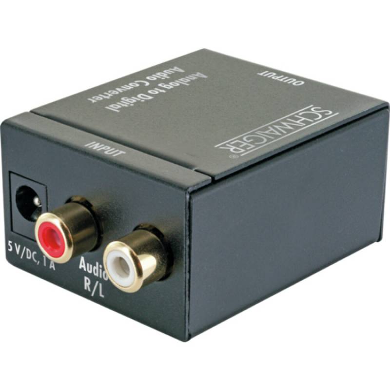 Schwaiger Audio Konverter Analog-Digital (inkl. USB Kabel und Netzteil) von Schwaiger