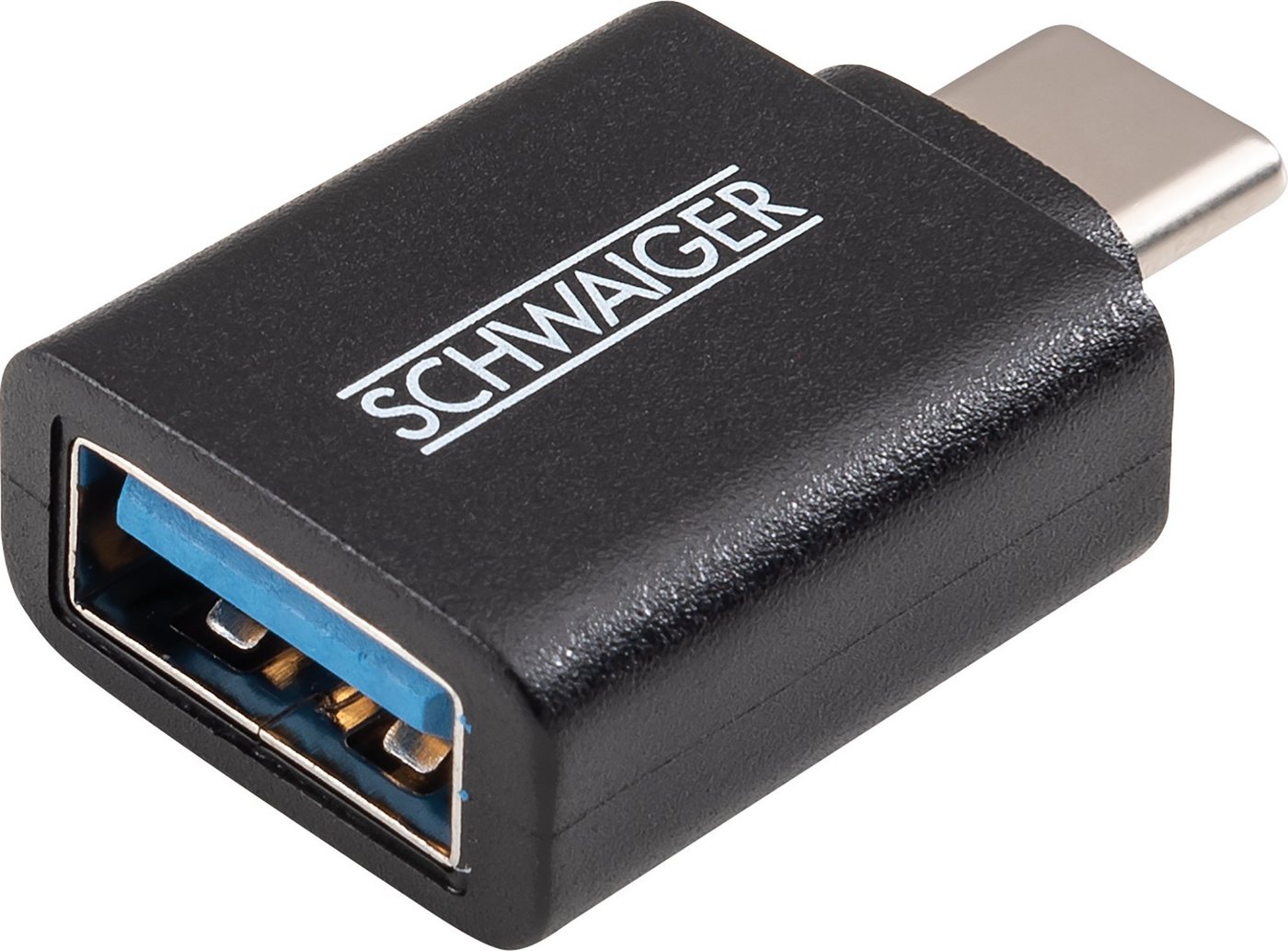 Schwaiger CAU310 533 USB-Adapter USB 3.1 C Stecker zu USB 3.0 A Buchse von Schwaiger
