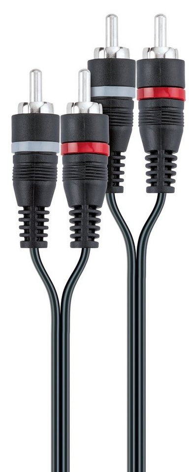 Schwaiger CIK5415 533 Audio-Kabel, CINCH Stecker, (150 cm), mit Farbringen von Schwaiger
