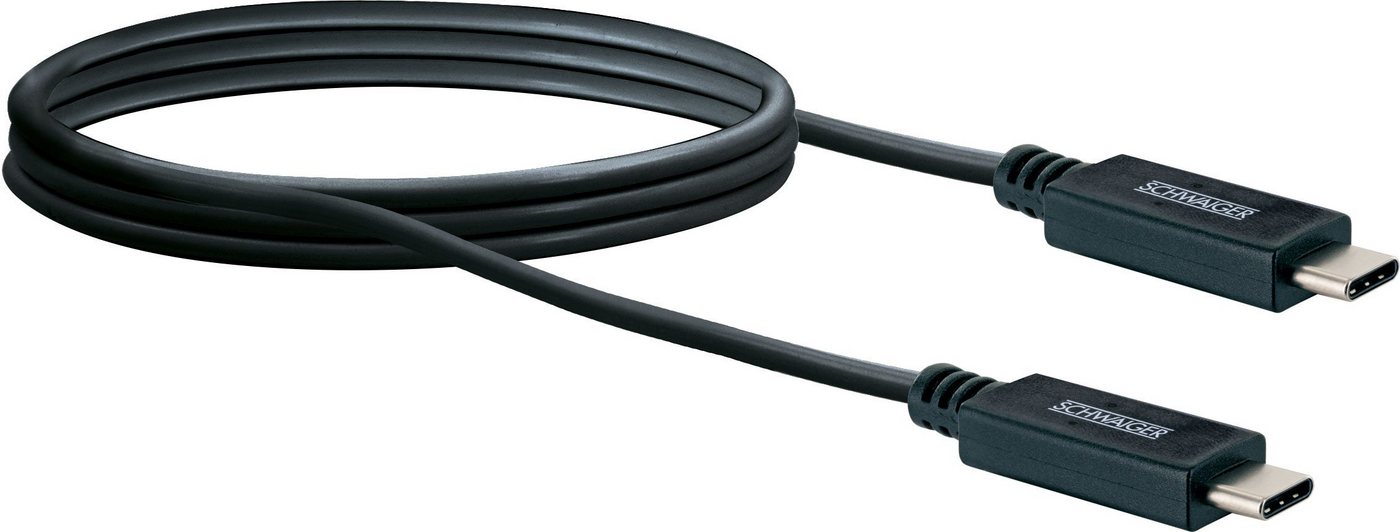 Schwaiger CK3131 533 USB-Kabel, USB Type C Stecker, USB Type C Stecker, (100 cm) von Schwaiger