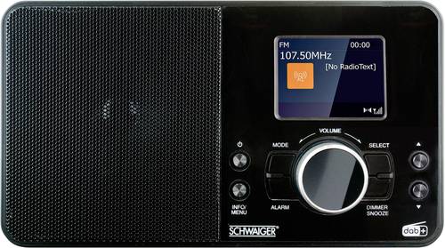 Schwaiger DAB400513 Tischradio DAB+ AUX Schwarz von Schwaiger