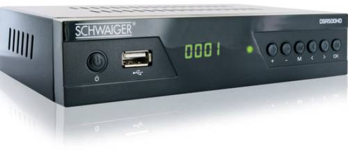Schwaiger DSR500HD HD-SAT-Receiver Front-USB Anzahl Tuner: 1 von Schwaiger