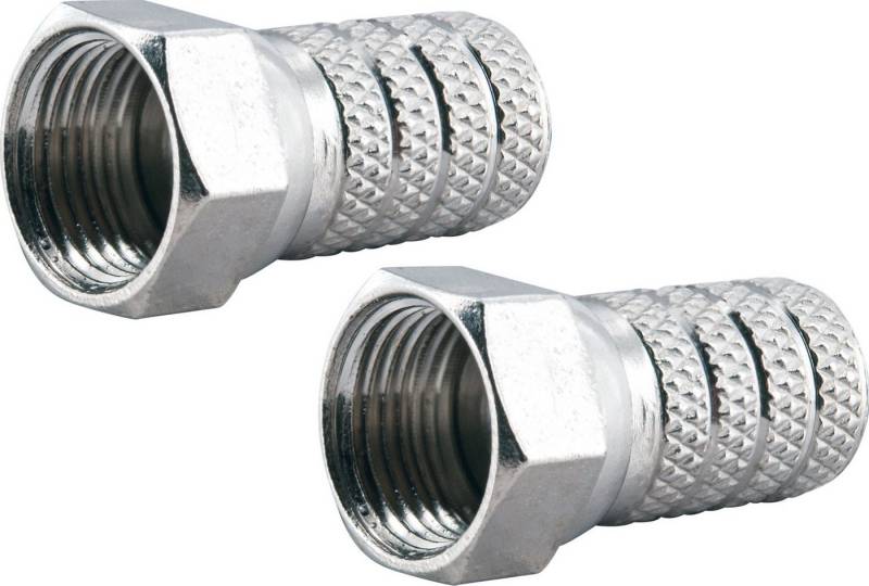 Schwaiger FST4002 531 TV-Adapter F-Stecker zu F-Buchse, für Koaxialkabel von Schwaiger