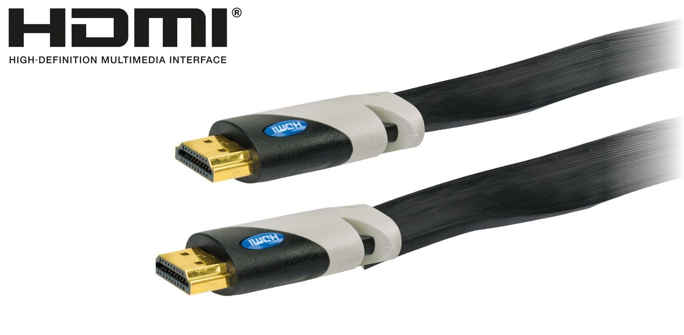 Schwaiger HDMF15 533 HDMI-Kabel, HDMI-Stecker, (150 cm), 3D tauglich von Schwaiger