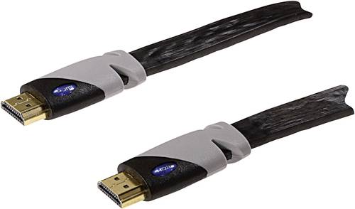Schwaiger HDMI Anschlusskabel HDMI-A Stecker, HDMI-A Stecker 3.00m Schwarz HDMF30 533 vergoldete Ste von Schwaiger