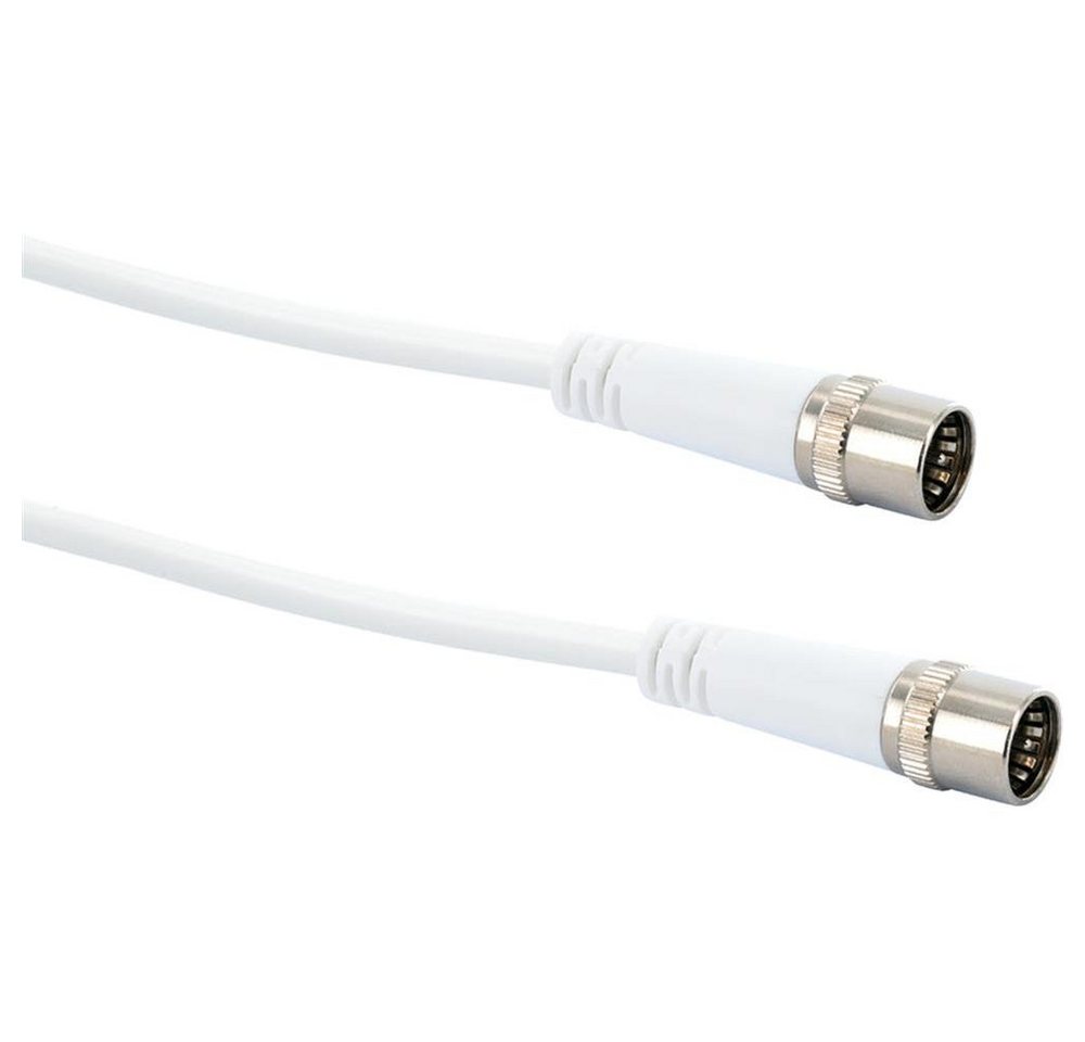 Schwaiger KDSK15042 SAT-Kabel, Koaxialkabel, Klasse A, 10dB, 1,5m, weiß, Modem Anschlusskabel, Self Install von Schwaiger