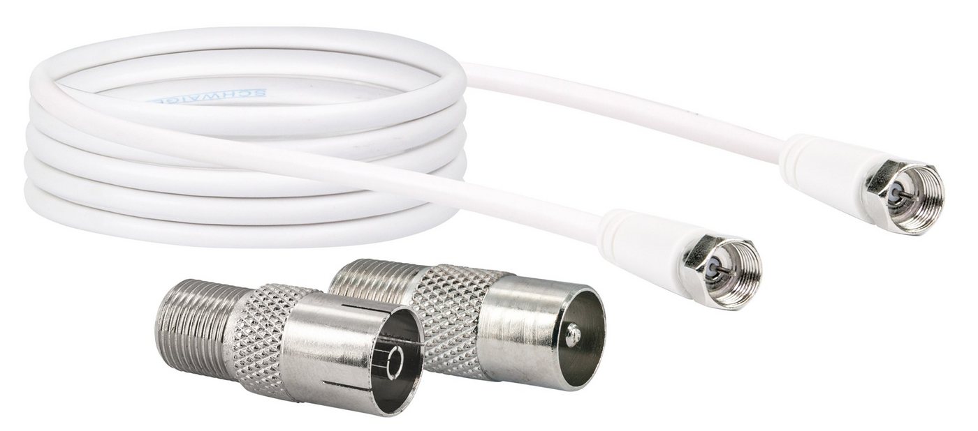 Schwaiger KVCF30 532 SAT-Kabel, F-Stecker, IEC Stecker, (300 cm), universal einsetzbar von Schwaiger