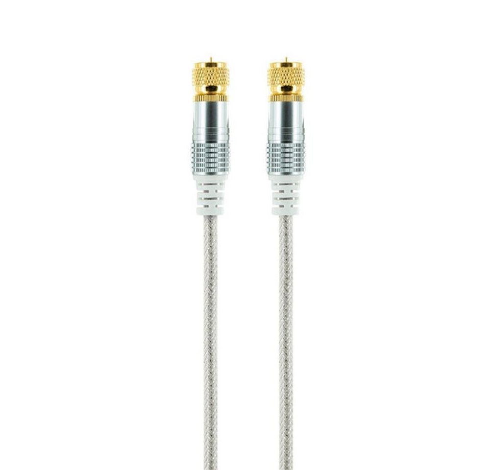 Schwaiger KVCHD30532 SAT-Kabel, SAT Anschlusskabel, 110 dB, 3m, transparent, Empfängerkabel, Koaxialkabel von Schwaiger
