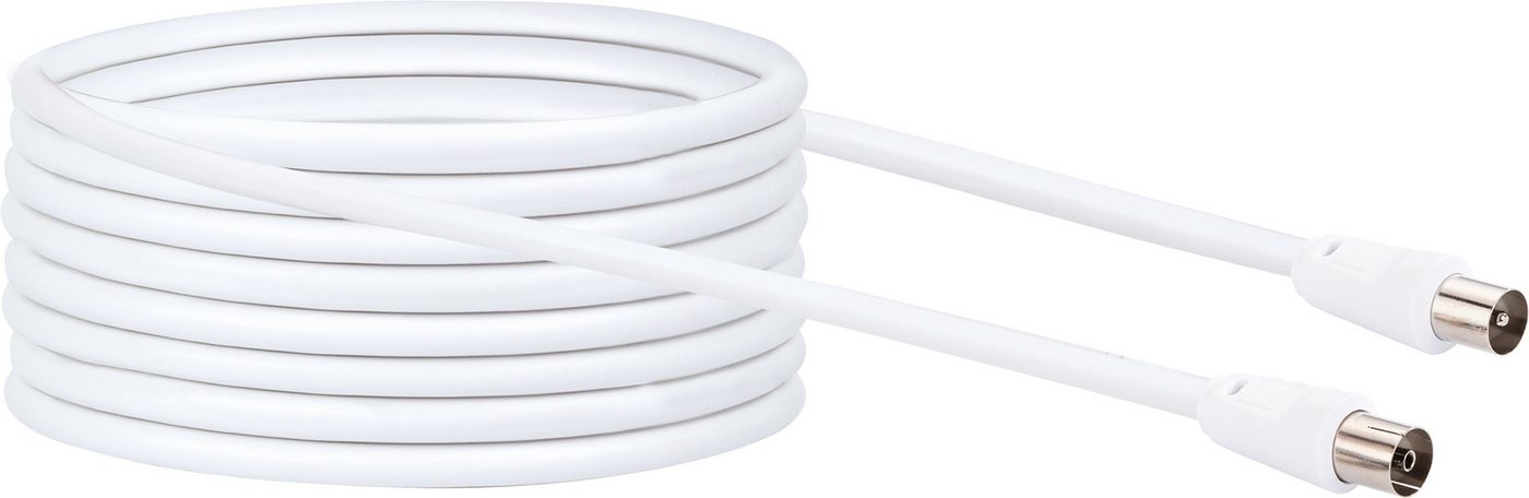 Schwaiger KVK100A 052 SAT-Kabel, IEC Stecker, (1000 cm), 2-fach geschirmt von Schwaiger