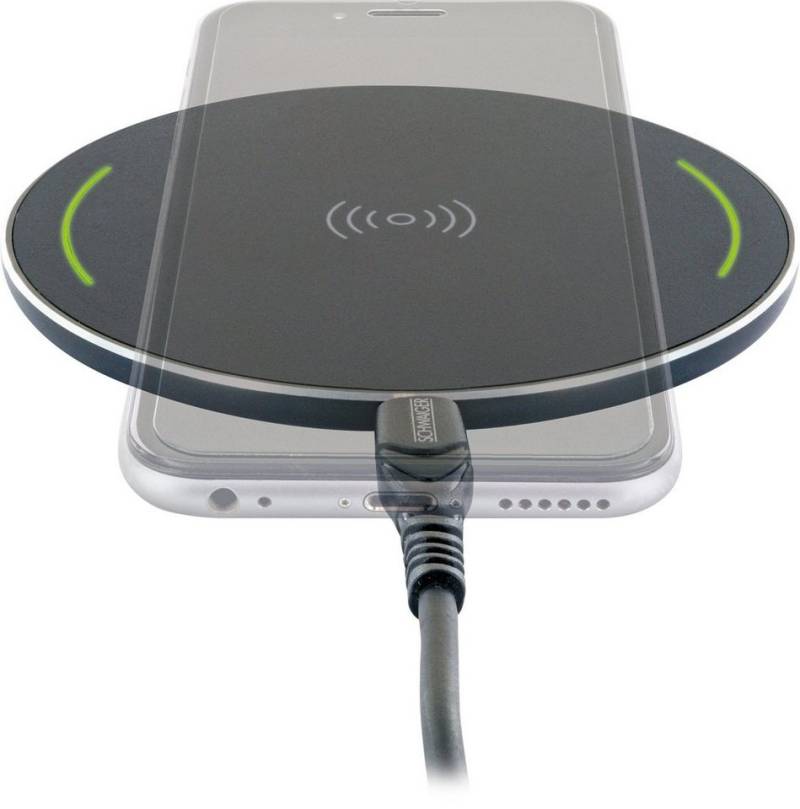 Schwaiger LIS200 533 Wireless Charger (Ladeplatte, für Schutzhüllen bis 3mm Stärke, Multischutzsystem, Fremdkörpererkennung) von Schwaiger
