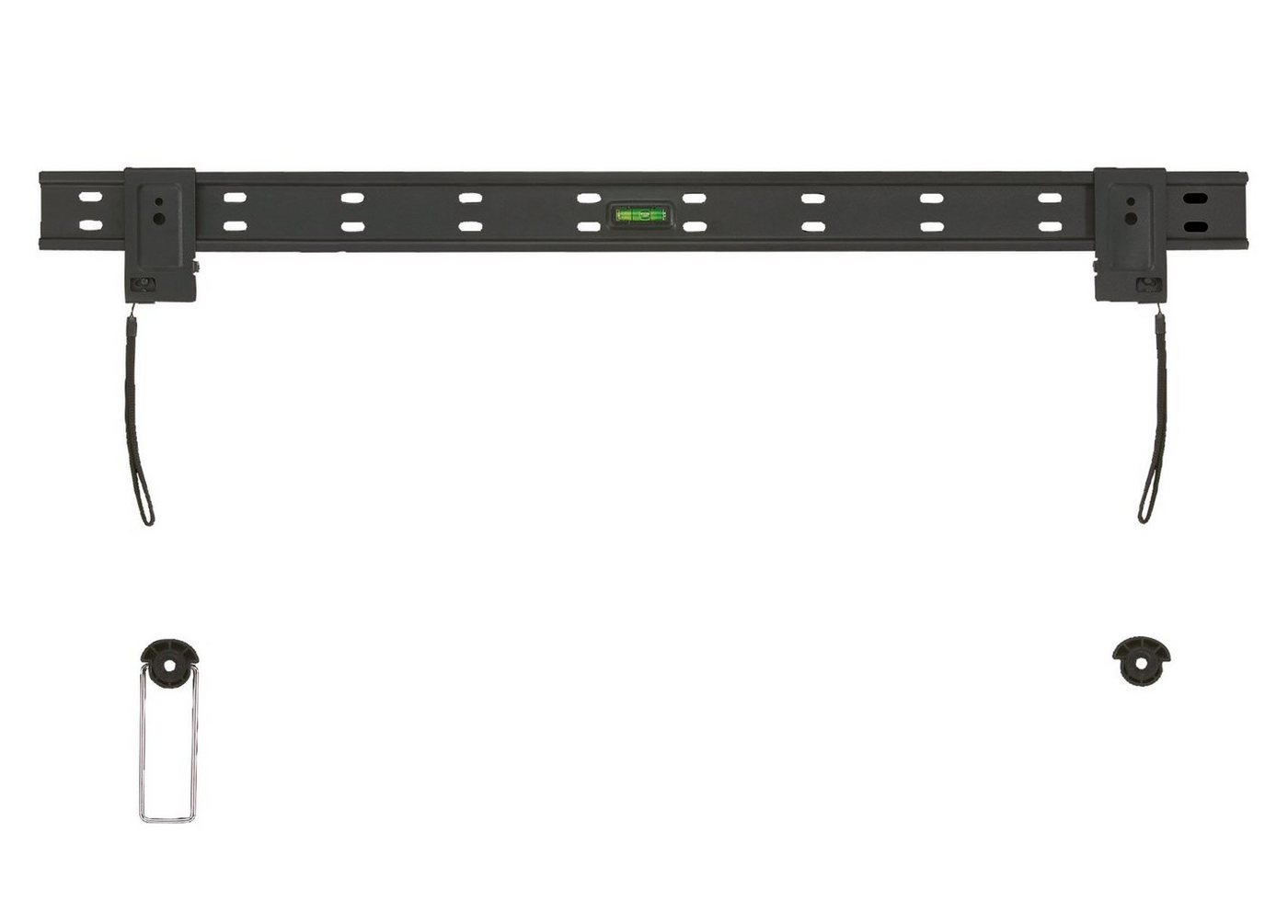 Schwaiger LWH3263 011 TV-Wandhalterung, (bis 70 Zoll, fix, bis 50kg, VESA unabhängig, integriete Wasserwaage, schwarz) von Schwaiger