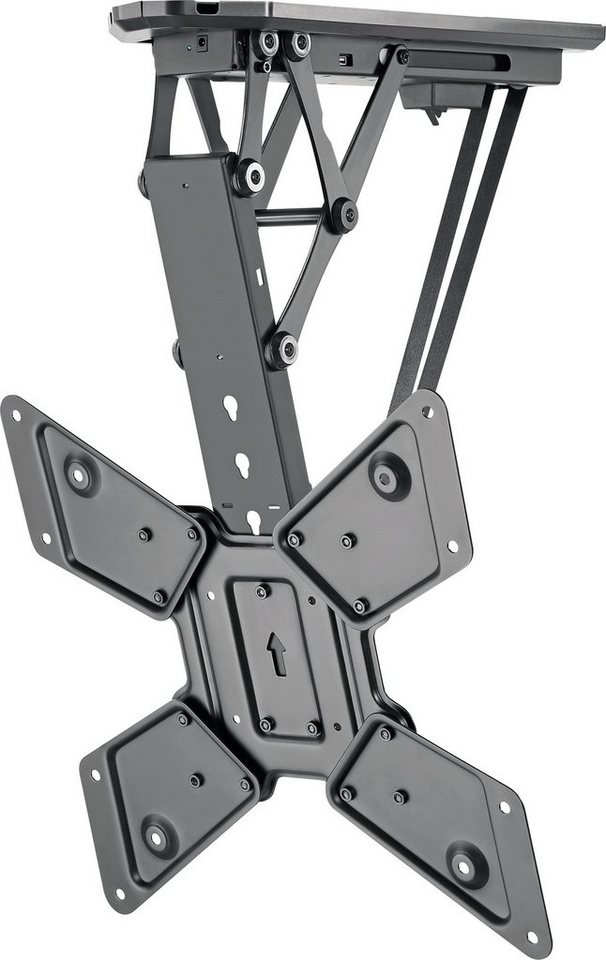 Schwaiger LWHDS5530 513 TV-Deckenhalterung, (bis 55 Zoll, neigbar, drehbar, bis 30kg bis 400x400mm, per Fernbedienung steuerbar, schwarz) von Schwaiger