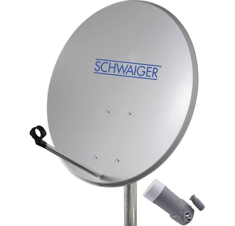 Schwaiger SAT-Außeneinheit (55 cm + Single-LNB) für einen SAT-Antenne von Schwaiger