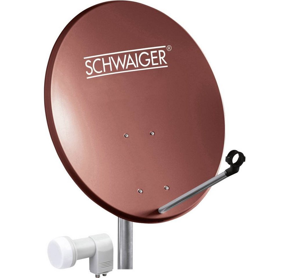 Schwaiger SAT-Außeneinheit (55 cm + Twin LNB) für bis zu SAT-Antenne von Schwaiger