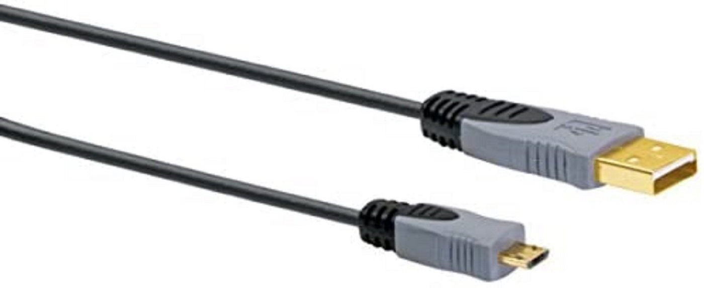 Schwaiger SCHWAIGER USB 2.0 A/USB 2.0 Micro-B 2m - USB Kabel Smartphone-Kabel von Schwaiger