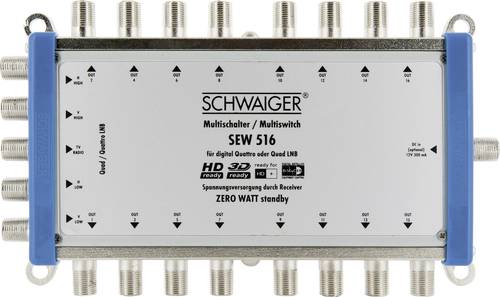 Schwaiger SEW516 531 SAT Multischalter Eingänge (Multischalter): 5 (4 SAT/1 terrestrisch) Teilnehme von Schwaiger