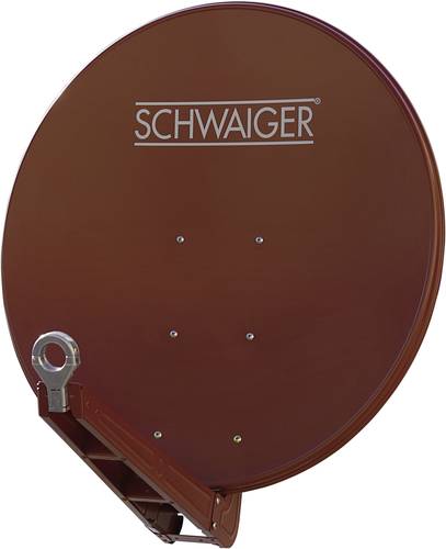 Schwaiger SPI085PR SAT Antenne 85cm Reflektormaterial: Aluminium Ziegel-Rot von Schwaiger