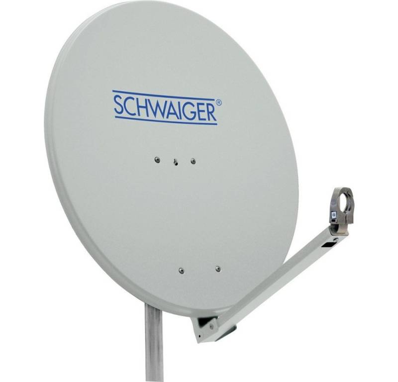 Schwaiger SPI710.0 Aluminium - Hellgrau Satellitenschüssel 75 cm SAT-Antenne von Schwaiger