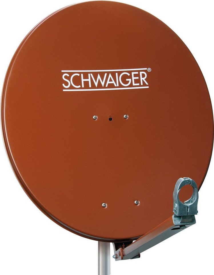 Schwaiger SPI710.2 Sat-Spiegel (75 cm, Aluminium, ziegelrot) von Schwaiger