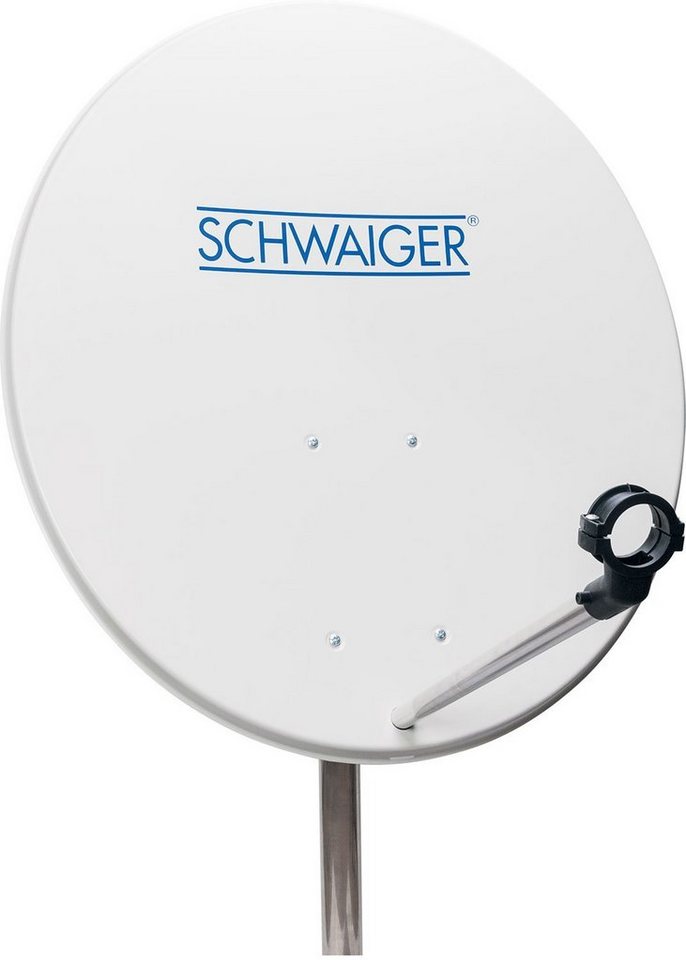 Schwaiger SPI992 011 Sat-Spiegel (72 cm, Stahl, hellgrau) von Schwaiger