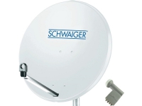 SCHWAIGER SAT Anlage 80 cm 4 Teilnehmer Quad-LNB (mit Switch) Hellgrau SCHWAIGER SAT Anlage 80 cm 4 Teilnehmer Quad-LNB (mit Switch) Hellgrau von Schwaiger