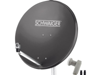 SCHWAIGER SAT Anlage 80 cm 2 Teilnehmer Twin-LNB Anthrazit SCHWAIGER SAT Anlage 80 cm 2 Teilnehmer Twin-LNB Anthrazit von Schwaiger