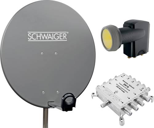 Schwaiger SPI9961SET5 SAT-Anlage ohne Receiver Teilnehmer-Anzahl: 8 80cm Schwaiger SPI9961SET5 SAT-Anlage ohne Receiver Teilnehmer-Anzahl: 8 80cm von Schwaiger