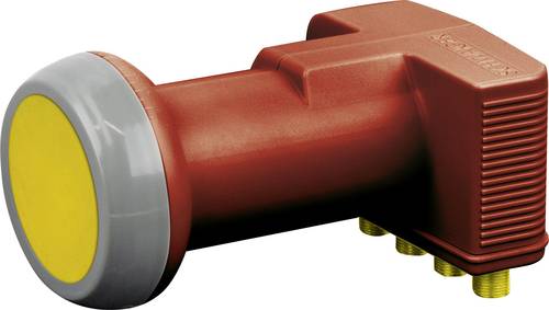 Schwaiger SPS7944R531 Quad-LNB Feedaufnahme: 40mm Wetterschutz Ziegel-Rot von Schwaiger