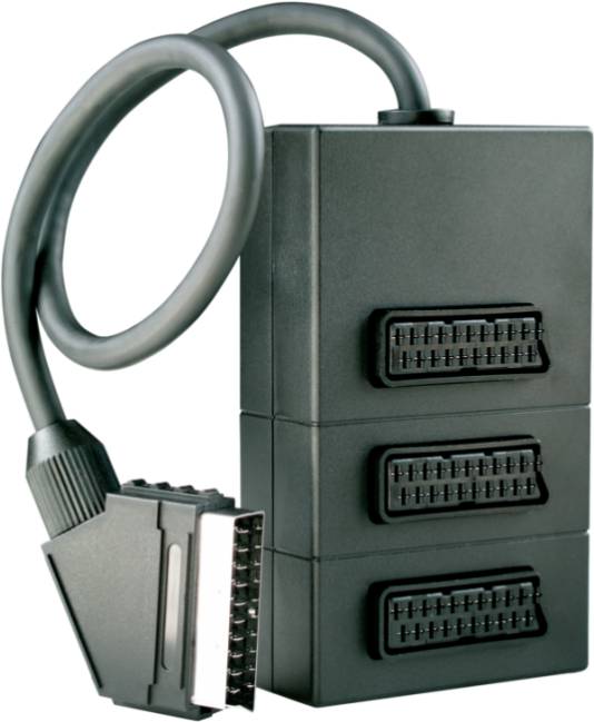 Schwaiger Scart-Verteiler 3-fach Schwarz Schwaiger Scart-Verteiler 3-fach Schwarz von Schwaiger