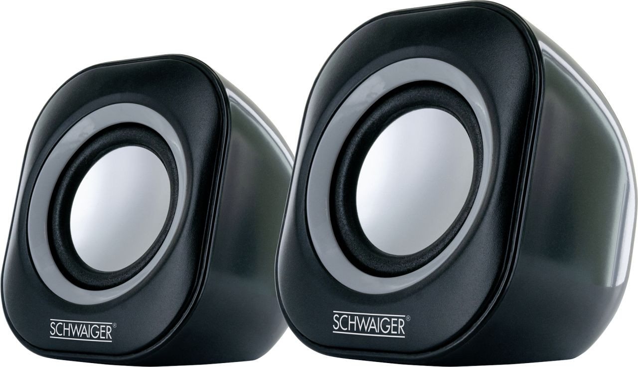 Schwaiger Schwaiger 2 PC Lautsprecher schwarz Computer-Adapter Schwaiger Schwaiger 2 PC Lautsprecher schwarz Computer-Adapter von Schwaiger