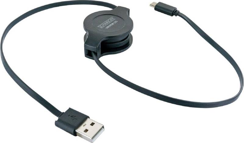 Schwaiger Schwaiger LKR090M 533 flaches ausziehbares Micro-USB Sync/Ladekabel Smartphone-Kabel von Schwaiger