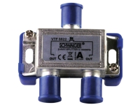Schwaiger VTF8822 241, Kabelsplitter, 5 - 1000 MHz, Silber, Aluminium, 55 mm, 16 mm von Schwaiger